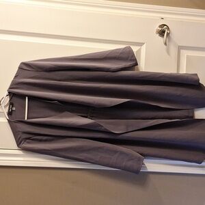 Gray Loose Fit Open Lightweight Coat Nine West